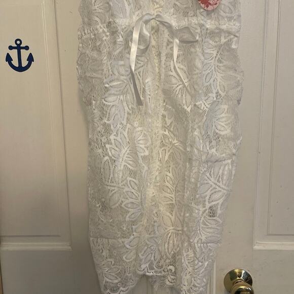 RSlove lace Open Front Lingerie White size large NWT - Picture 3 of 7